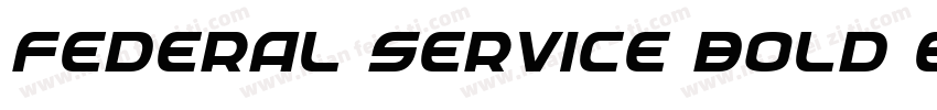 Federal Service Bold Expanded字体转换